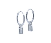 Silver Hoop Earring HO-2566
